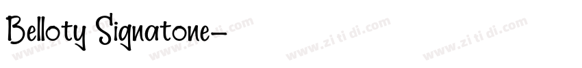 Belloty Signatone字体转换